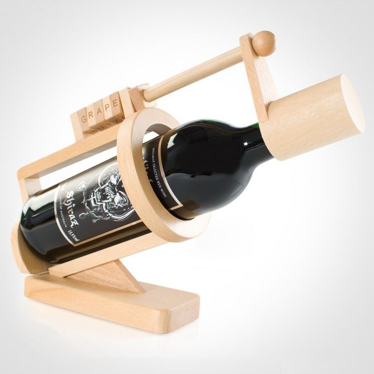 wooden wine puzzle