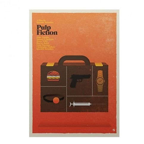 Pulp Fiction Poster by Needle Design
