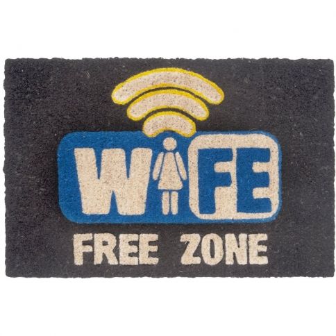 WiFe Free Zone Door Mat